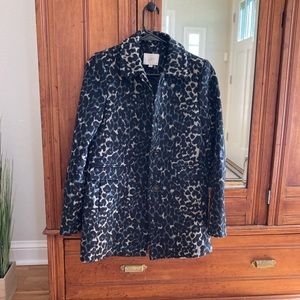 Animal print coat